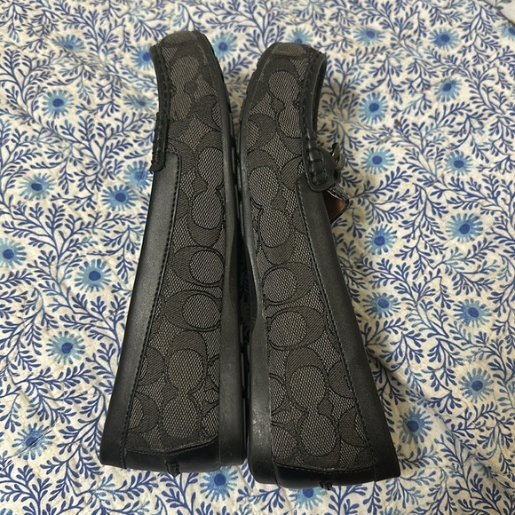 EUC Coach Signature Jacquard Logo Flat Loafers Size 7 - Picture 4 of 8
